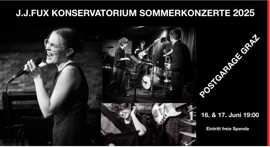 Johann-Joseph-Fux Konservatorium Graz: Sommerkonzerte | Fachbereich Popularmusik