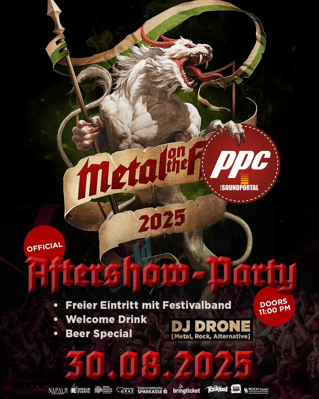 https://gancio.graz.events/media/2eb3d91c13b5964820faca353986b089.jpg Metal On The Hill – Official Aftershowparty