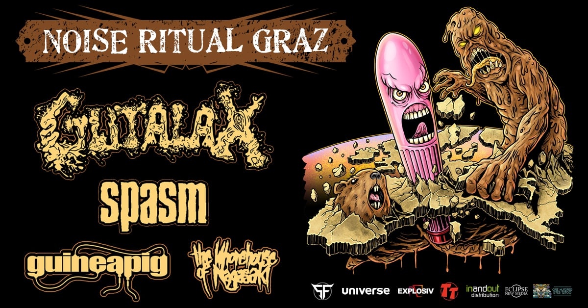 Noise Ritual Graz 2025: Gutalax (CZE); Spasm (CZE); Guineapig (CZE); The Whorehouse of Nagasaki (A)