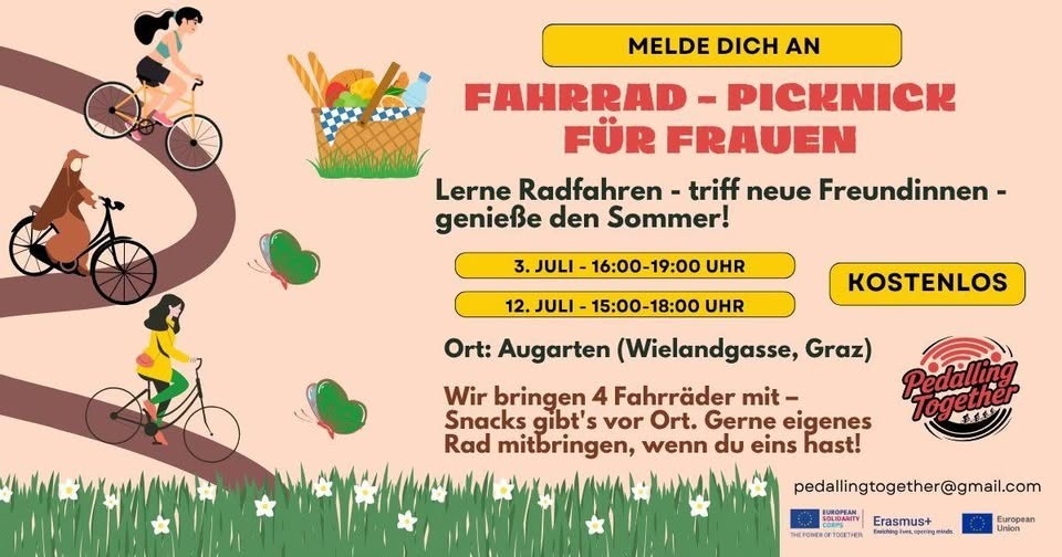Fahrrad Picknick für Frauen