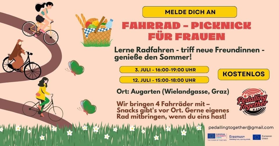 Fahrrad Picknick für Frauen