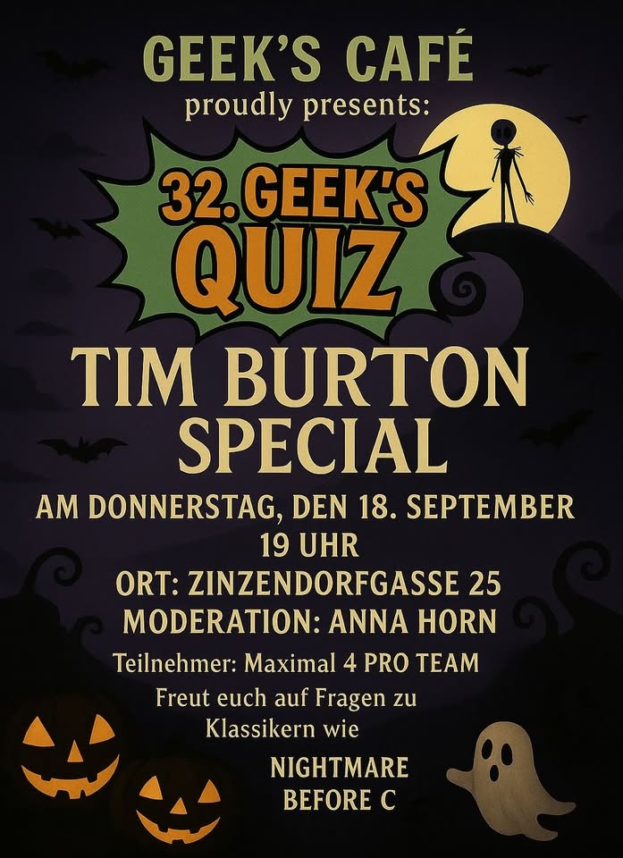 32. Geek’s Quiz (Tim Burton Special)