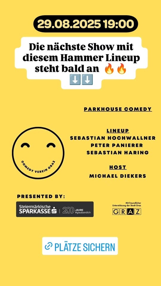 https://gancio.graz.events/media/5d59abdb83d274dc5c0cdde4e365769c.jpg Comedy Abend im Parkhouse