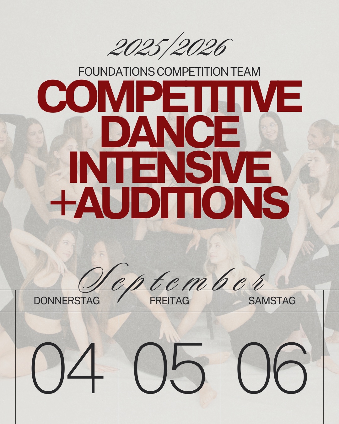 Audition Workshop: Competitive Dance Intensive + Auditions 2025-2026