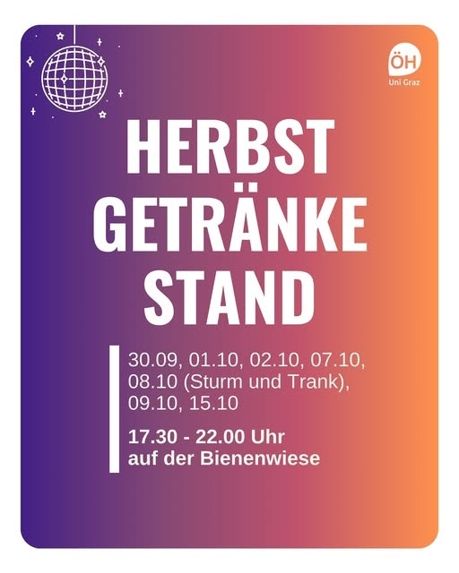 Herbst Getränke Stand