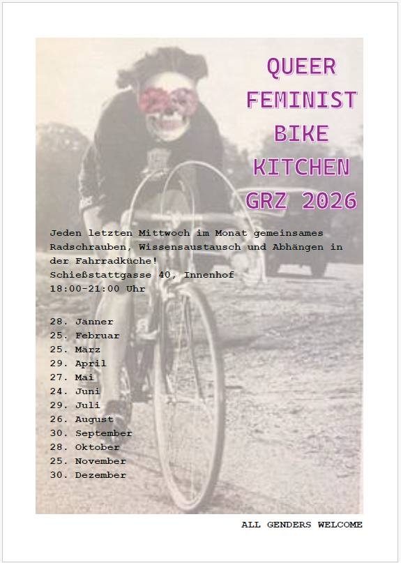 queerfeministische Fahrradküche / queerfeminist bike kitchen