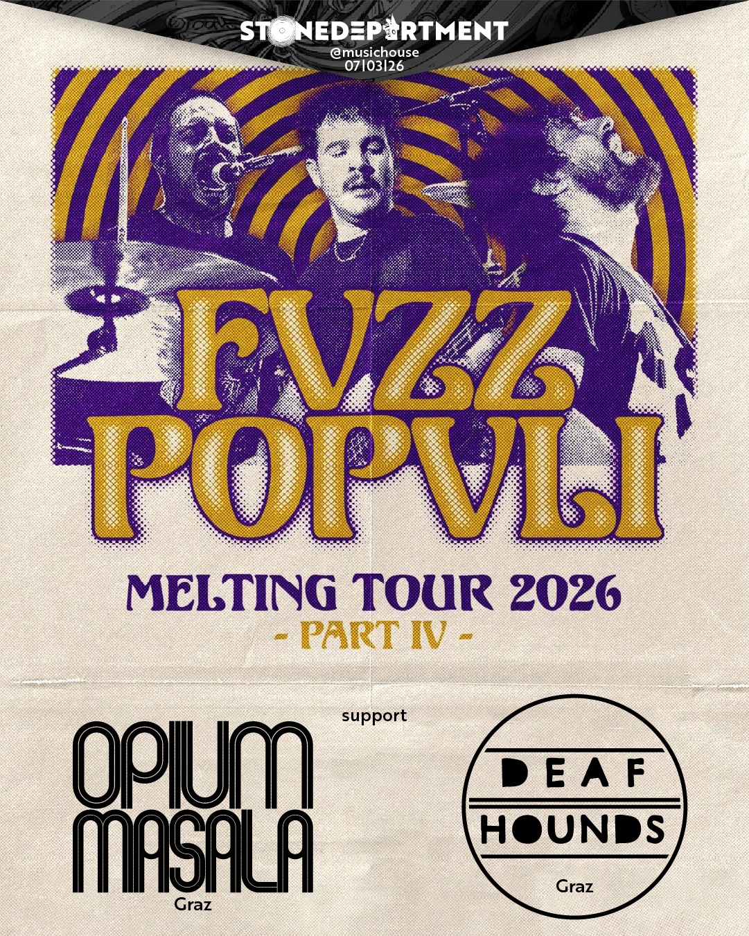 Fvzz Popvli (Rom) • Opium Masala • Deaf Hounds